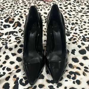 Brian Atwood Black Patent Leather Heels